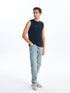 LC Waikiki Crew Neck Printed Men's Sleeveless T-Shirt
